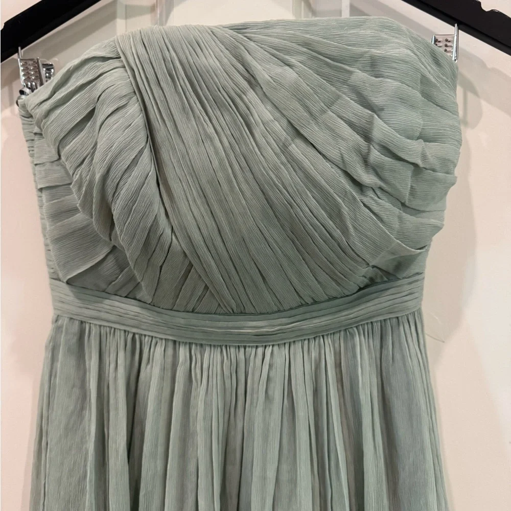 BNWT J.Crew Mindy Strapless Dress Dusty Shale size 00 $290 - Picture 4 of 13